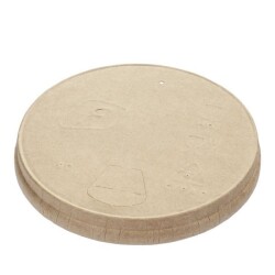 14-16 oz Perfore Delikli Karton Sıcak İçecek Kapağı Kraft - 2