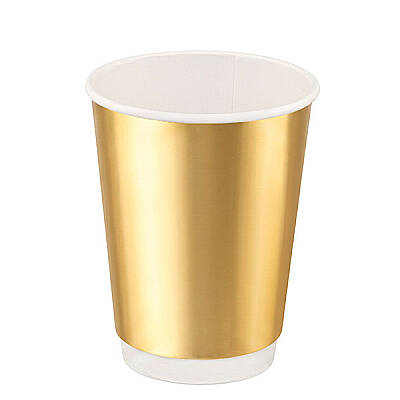 14 oz Altın Double Wall Karton Bardak - 1