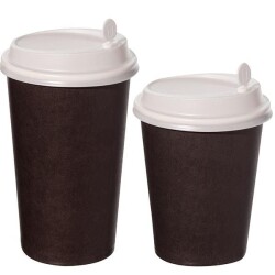 Arnes 14 oz Siyah Karton Bardak - 3