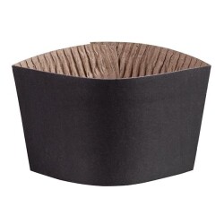 14oz - 16oz Siyah Karton Bardak Kılıfı - KullanatPazarı