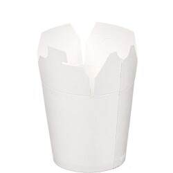 Trendpack 16 oz Beyaz Karton Noodle Kutusu Yeni Kilit - 2