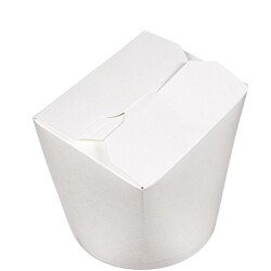 Trendpack 16 oz Beyaz Karton Noodle Kutusu Yeni Kilit - 3
