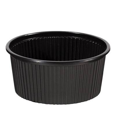 16 oz Siyah Plastik Çorba Kasesi 50'li (Kapak Hariç) - 1