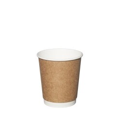 4 oz Kraft Double Wall Karton Bardak - 2