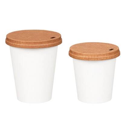 8-9 oz Delikli Karton Sıcak İçecek Kapağı Kraft - 3