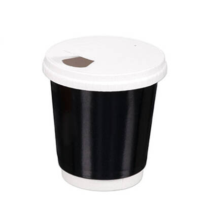 8-9 oz Perfore Delikli Karton Sıcak İçecek Kapağı Beyaz - 2