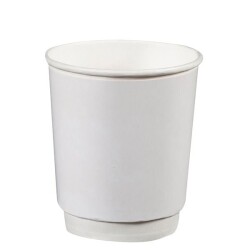 8 oz Beyaz Double Wall Karton Bardak - KullanatPazarı