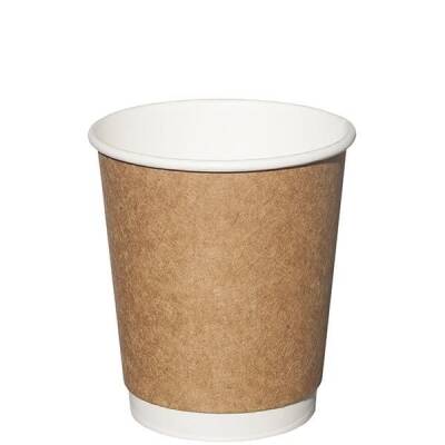 8oz Kraft Double Wall Karton Bardak - Ekstra Kalın - 1
