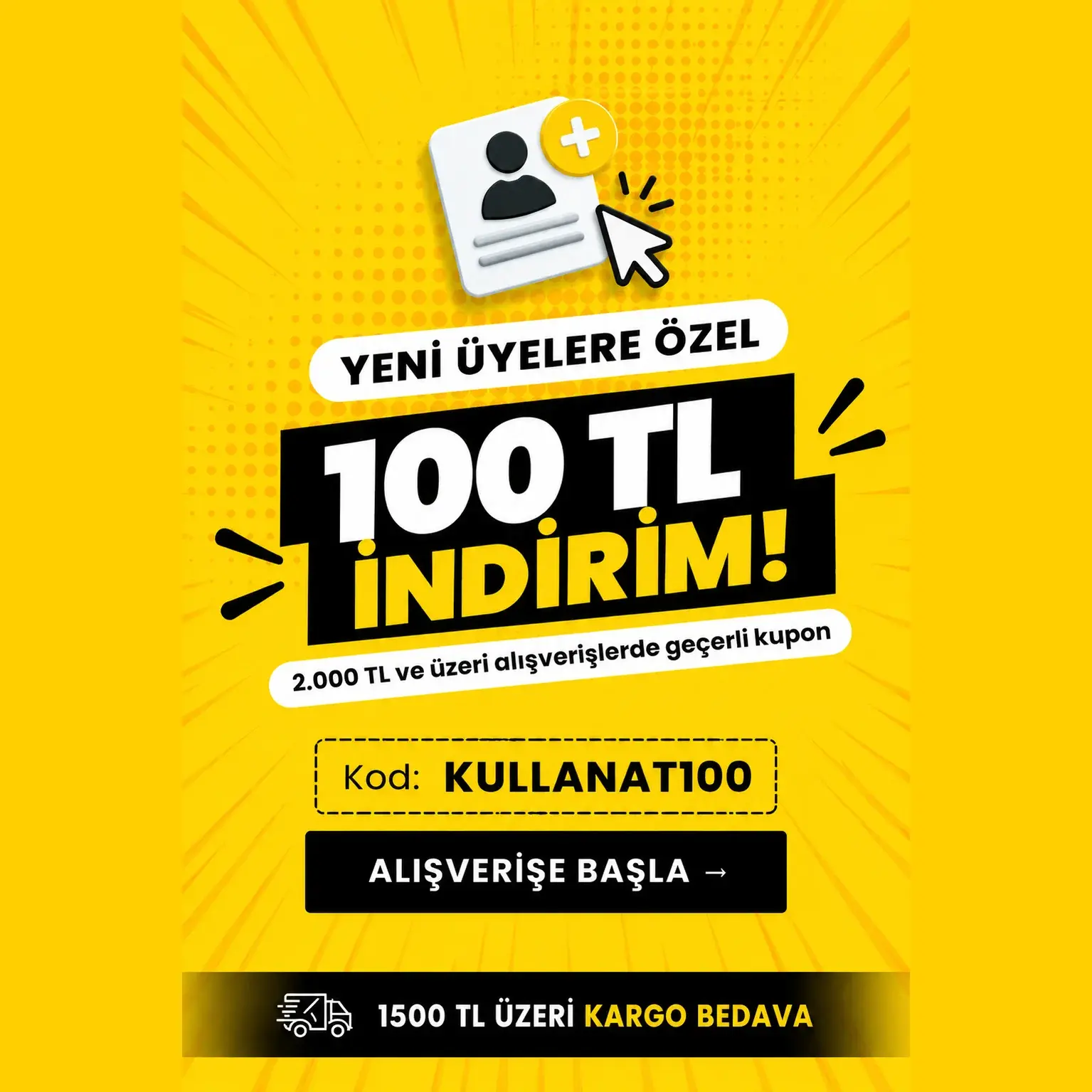 KULLANAT100 YENİ ÜYELİK