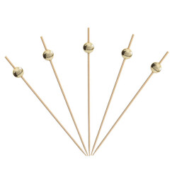 Bambu Altın İnci Top Kürdan 12cm - KullanatPazarı