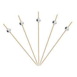 Bambu Gümüş İnci Top Kürdan 12cm - KullanatPazarı