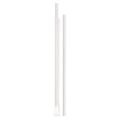 Beyaz Frozen Kağıt Pipet Kağıt Sargılı 8 x 197 mm - 1
