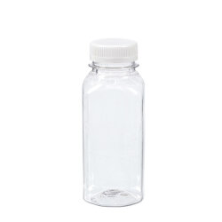 Beyaz Kapaklı Kare Pet Şişe 300 cc - KullanatPazarı