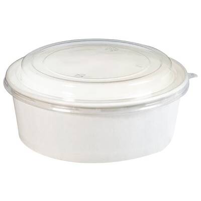 Arnes Beyaz Karton Salata Kasesi 1100 cc - 2