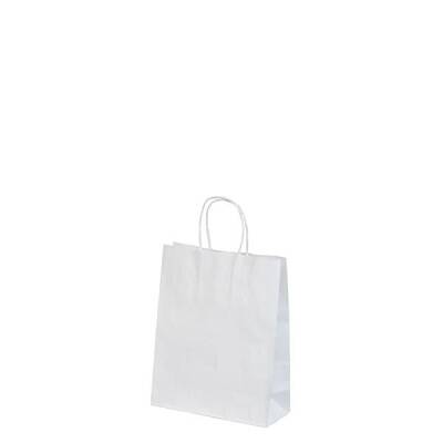 Beyaz Kraft Çanta Mini Boy 19x8x25 cm - 1