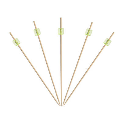 Dekoratif Küp Bambu Kürdan Yeşil 9 cm - 1