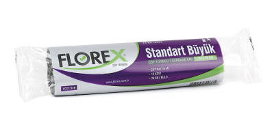 Florex Standart Büyük Boy Siyah Çöp Torbası 65x80 cm - 1