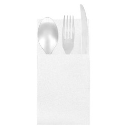 Garson Katlama Cepli Beyaz Airlaid Peçete 33x40cm - KullanatPazarı