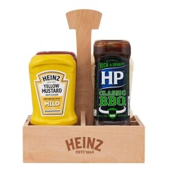 Heinz 4lü Sos Seti (Ahşap Sosluk Dahil) - Heinz