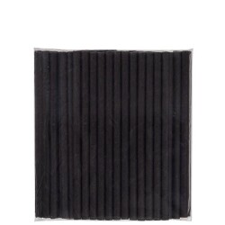 Kağıt Kokteyl Pipet Siyah 6mmx15 cm - KullanatPazarı