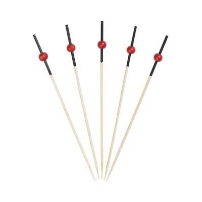Kırmızı Top Bambu Kürdan 9 cm - 1