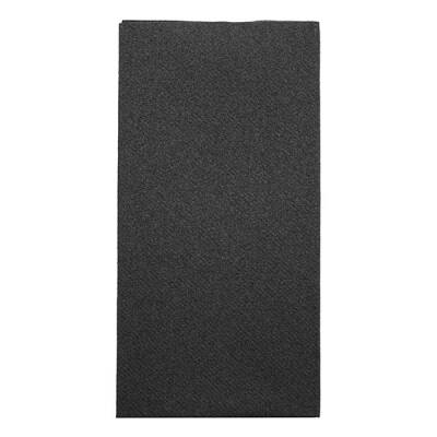 Kitap Katlama Siyah Airlaid Kumaş Dokulu Peçete 40x40cm - 4