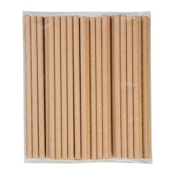 Kraft Frozen Kağıt Pipet 8 mm x 19,7 cm - KullanatPazarı