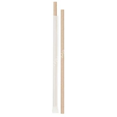 Kraft Frozen Kağıt Pipet Kağıt Sargılı 8 x 197 mm - 1