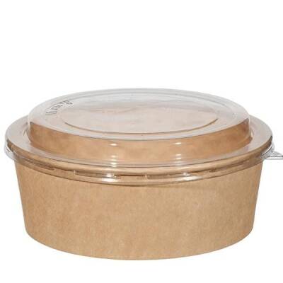 Orego Kraft Karton Salata Kasesi 1100 cc - 2
