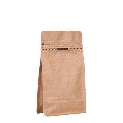 Kraft Metalize Kilitli Flat Bottom 11,5x21,5x8 cm - 250gr - KullanatPazarı