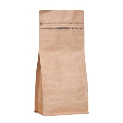 Kraft Metalize Kilitli Flat Bottom 12.5x27.5x8 cm - 500 gr - KullanatPazarı