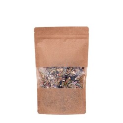 Kraft Pencereli Kilitli Doypack 16x27x8 cm - 500 gr - KullanatPazarı