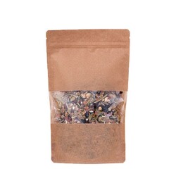 Kraft Pencereli Kilitli Doypack 18x29x9 cm - 750 gr - KullanatPazarı