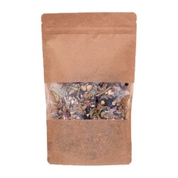 Kraft Pencereli Kilitli Doypack 20x30x10 cm - 1000 gr - KullanatPazarı