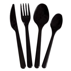 Lüks Plastik Siyah Kaşık 3,2 gr - 2