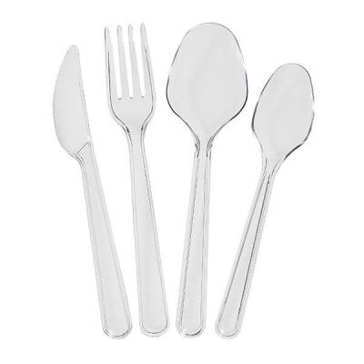 Lüks Şeffaf Plastik Kaşık 3,2 gr - 2