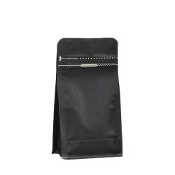 Mat Siyah Metalize Kilitli Flat Bottom 11.5x21.5x8 cm - 250 gr - KullanatPazarı