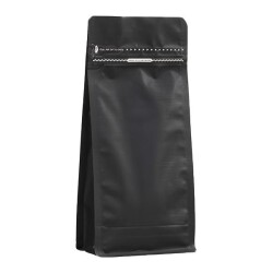Mat Siyah Metalize Kilitli Flat Bottom 12.5x27.5x8 - 500 gr - KullanatPazarı