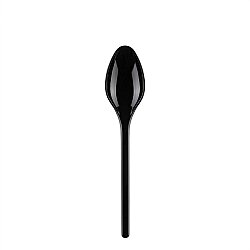 Modern Lüks Plastik Tatlı Kaşığı Siyah 3,2 gr - KullanatPazarı