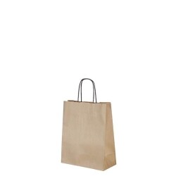 Naturel Kraft Çanta Mini Boy Siyah Saplı 19x8x25 cm - KullanatPazarı