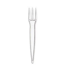 Plastik Cips Çatalı 8.5 cm Şeffaf - KullanatPazarı