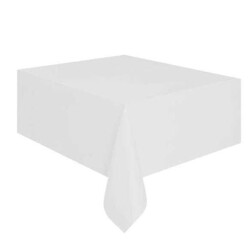 Plastik Masa Örtüsü Beyaz 137x183 cm - KullanatPazarı