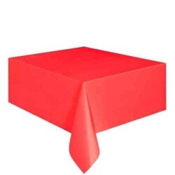 Plastik Masa Örtüsü Kırmızı 137x183 cm - KullanatPazarı