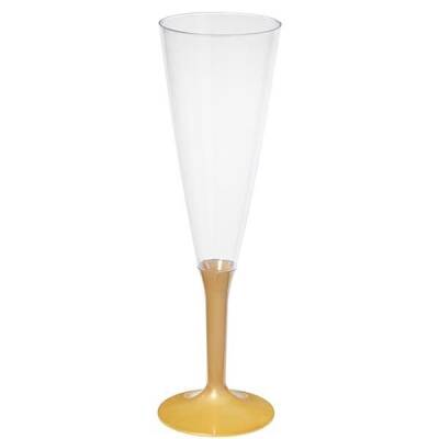Plastik Şampanya Kadehi Altın - 1