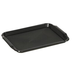 Plastik Servis Tepsisi Siyah 36x26cm 30 Adet - KullanatPazarı