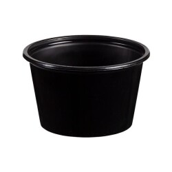Plastik Sos Kabı 80cc Siyah Sıcağa Dayanıklı - KullanatPazarı