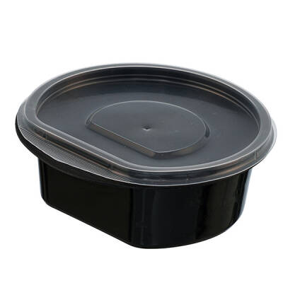 Policap 145 mm PP Siyah Çorba Kase 14 oz - 2