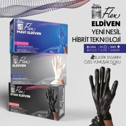 Reflex Flex Pudrasız Eldiven Siyah Small - 2
