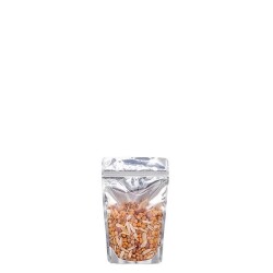 Şeffaf Metalize Kilitli Doypack 8.5x14.5x5 cm - 50 gr - KullanatPazarı