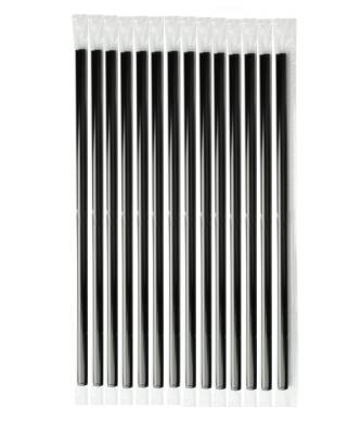 Siyah Frozen Plastik Pipet Jelatin Sargılı 8mm x 24 cm - 2
